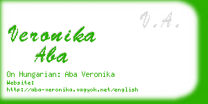 veronika aba business card